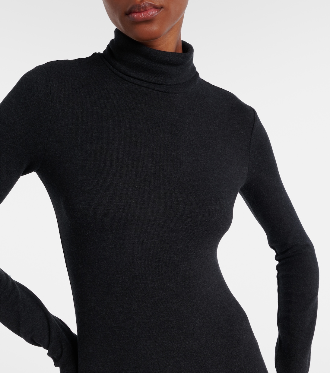 Vanya turtleneck jersey maxi dress | Staud