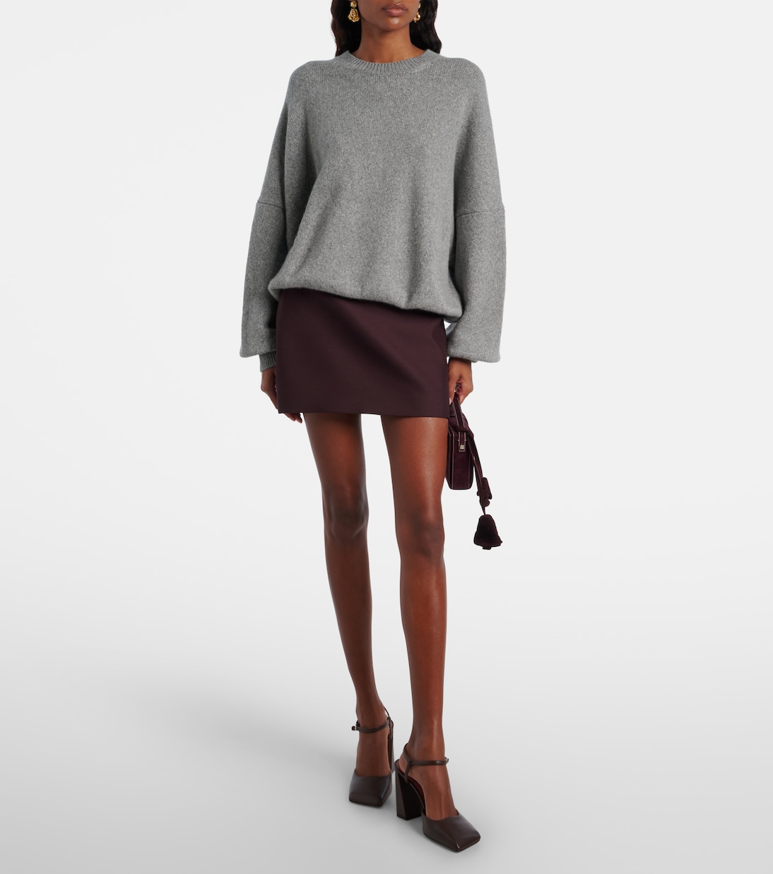 Escarpins Charlotte 95 en cuir | Amina Muaddi