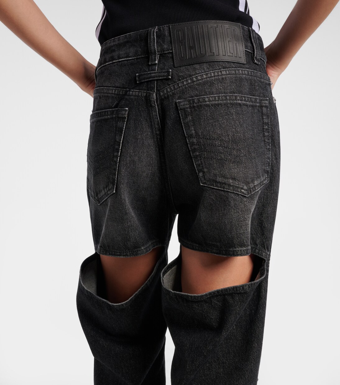 Jean ample à taille mi-haute | Jean Paul Gaultier