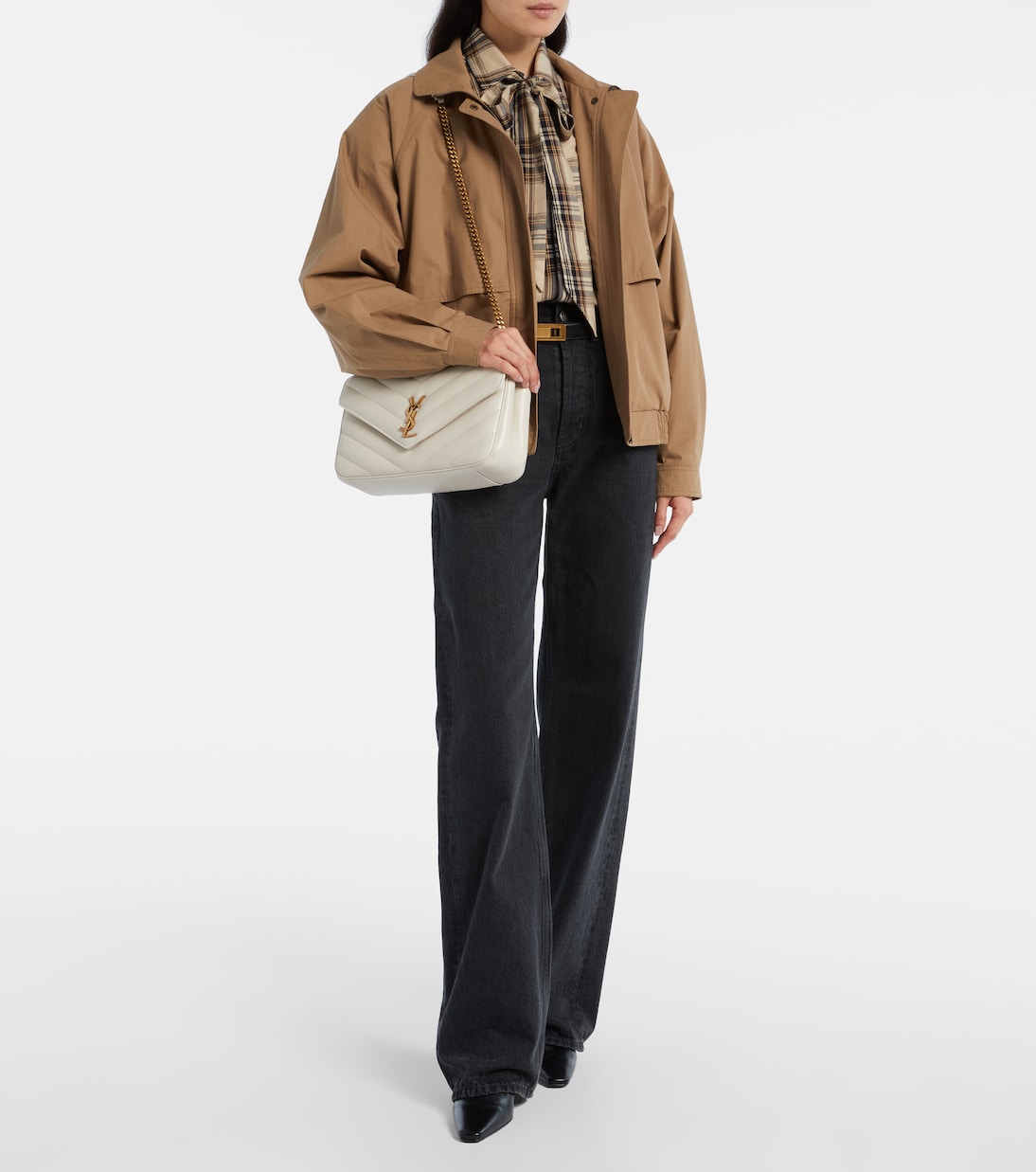 Loulou Medium leather shoulder bag | Saint Laurent