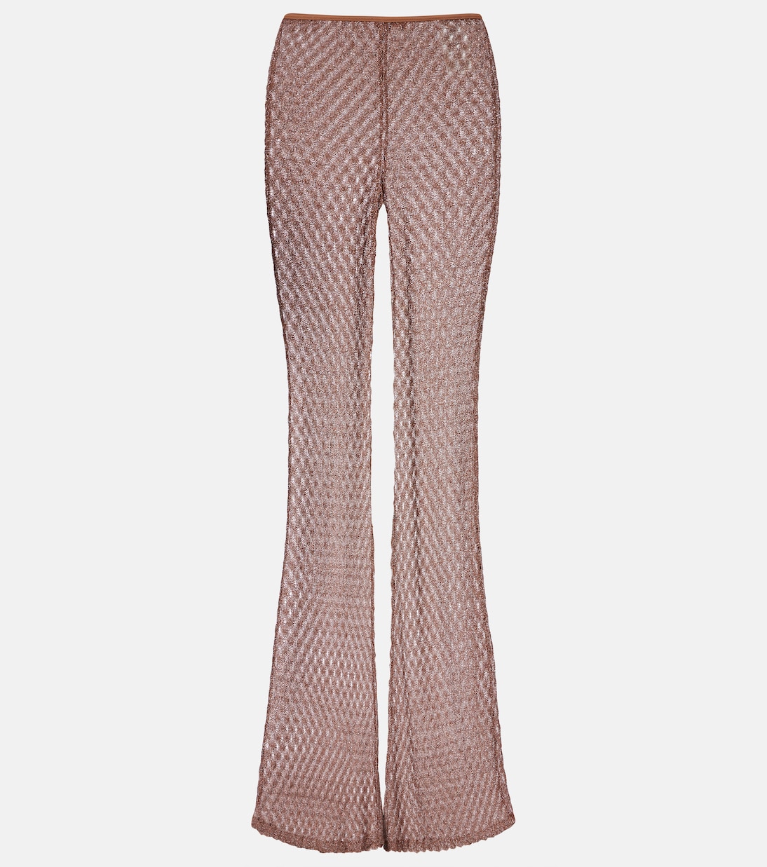 Open-knit lamé flared pants | Missoni