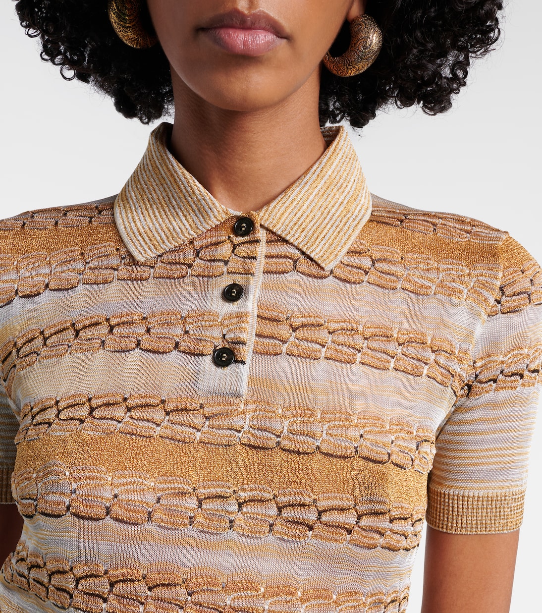 Lamé polo shirt | Missoni
