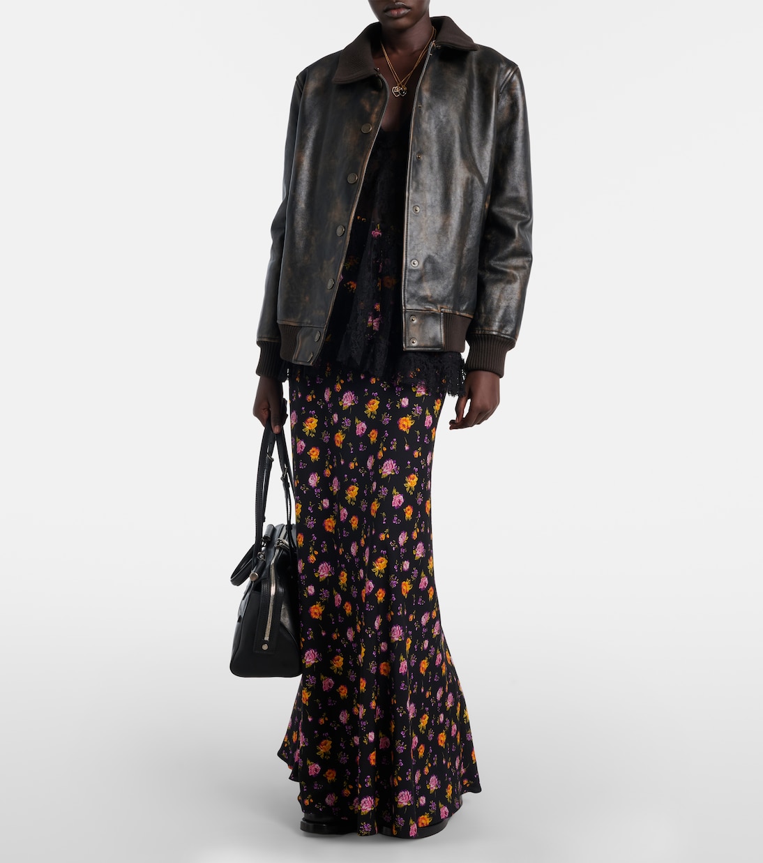 Maxirock aus Charmeuse | Dolce&Gabbana