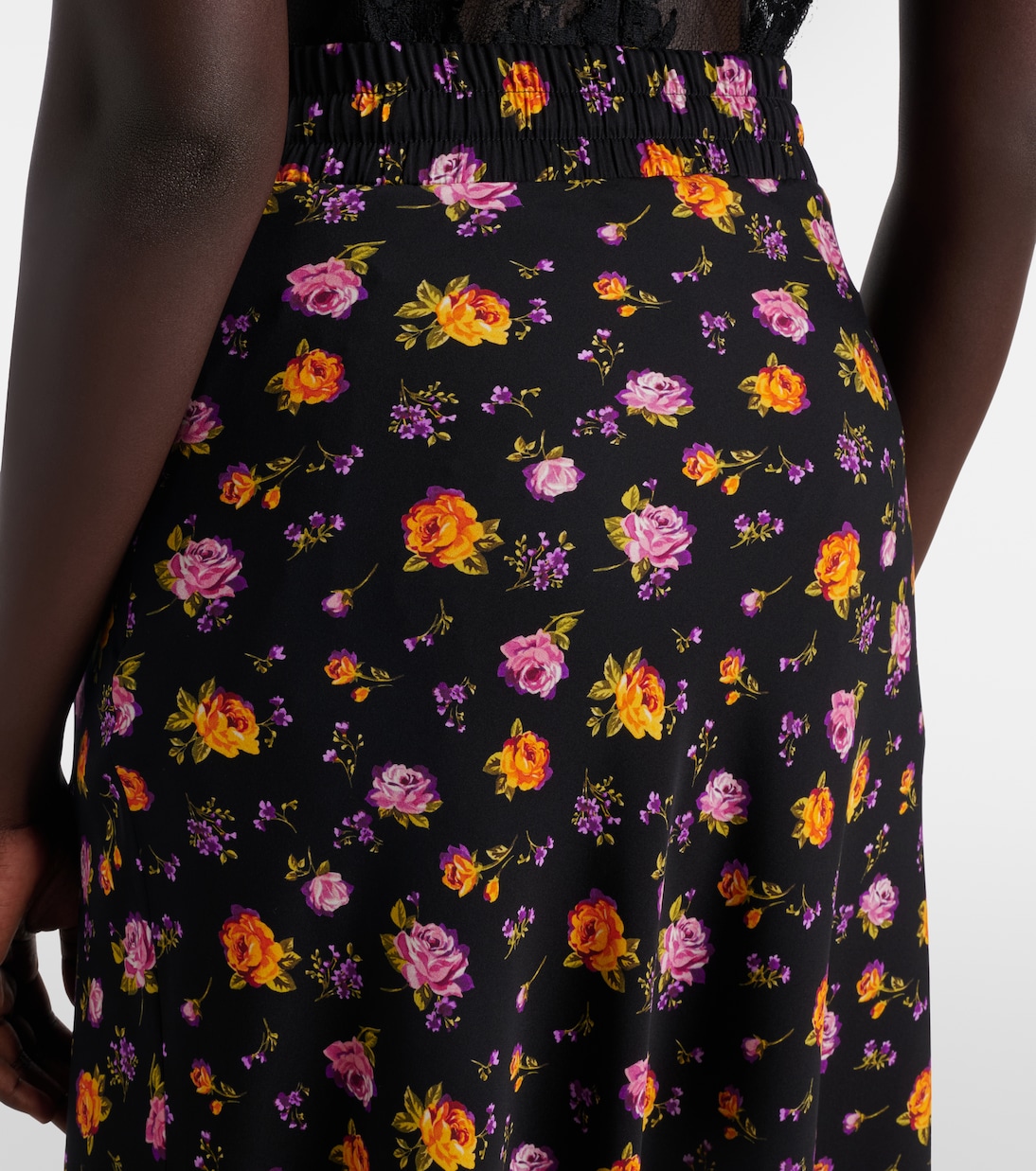 Maxirock aus Charmeuse | Dolce&Gabbana