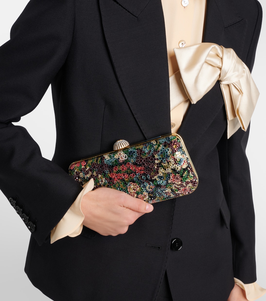 Carry Secrets beaded leather clutch | Valentino Garavani