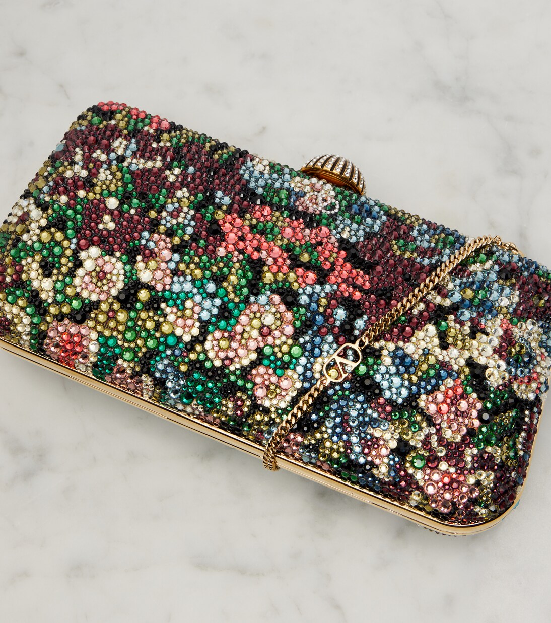 Carry Secrets beaded leather clutch | Valentino Garavani