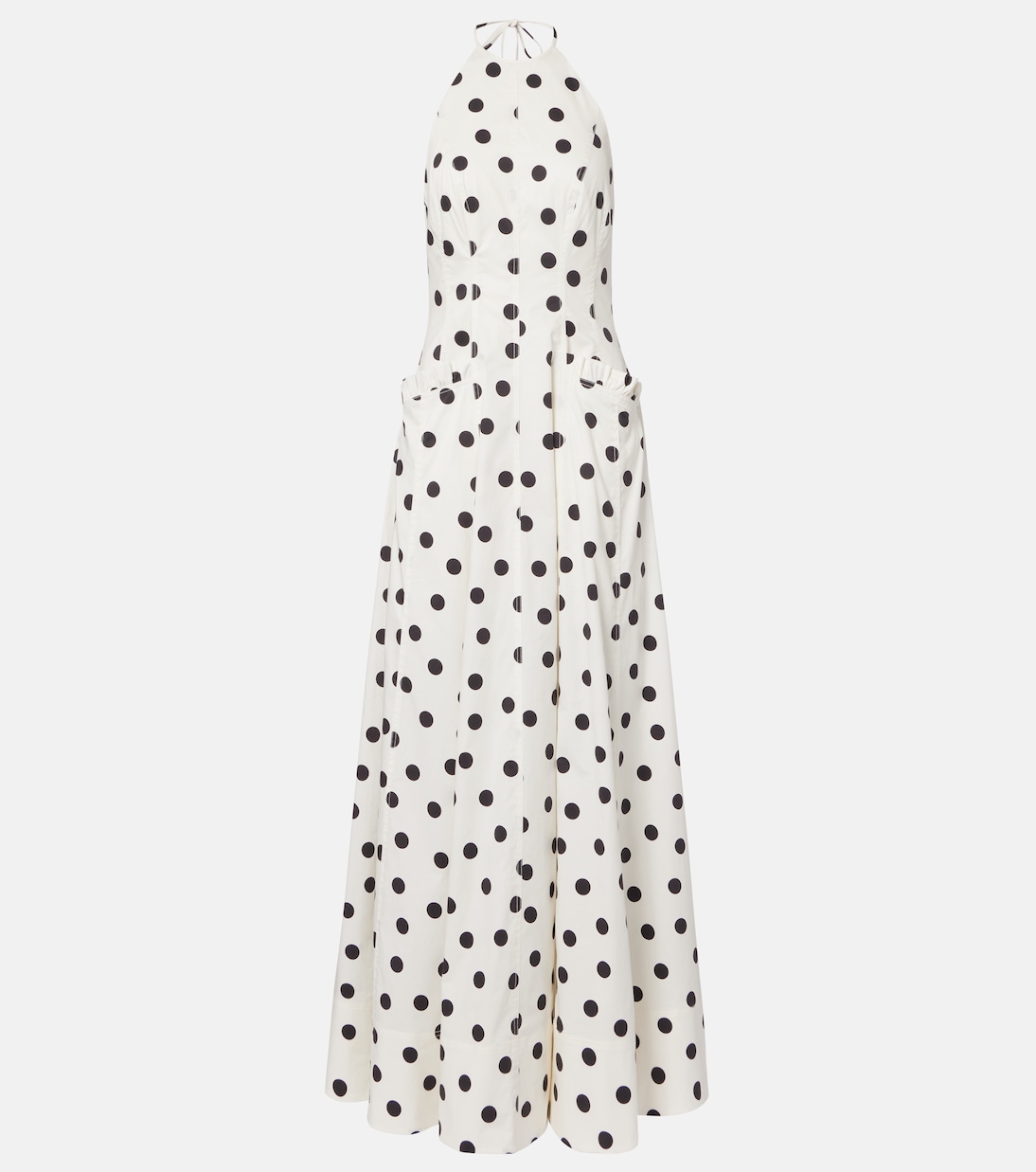 Maisie polka-dot cotton-blend maxi dress | Rebecca Vallance