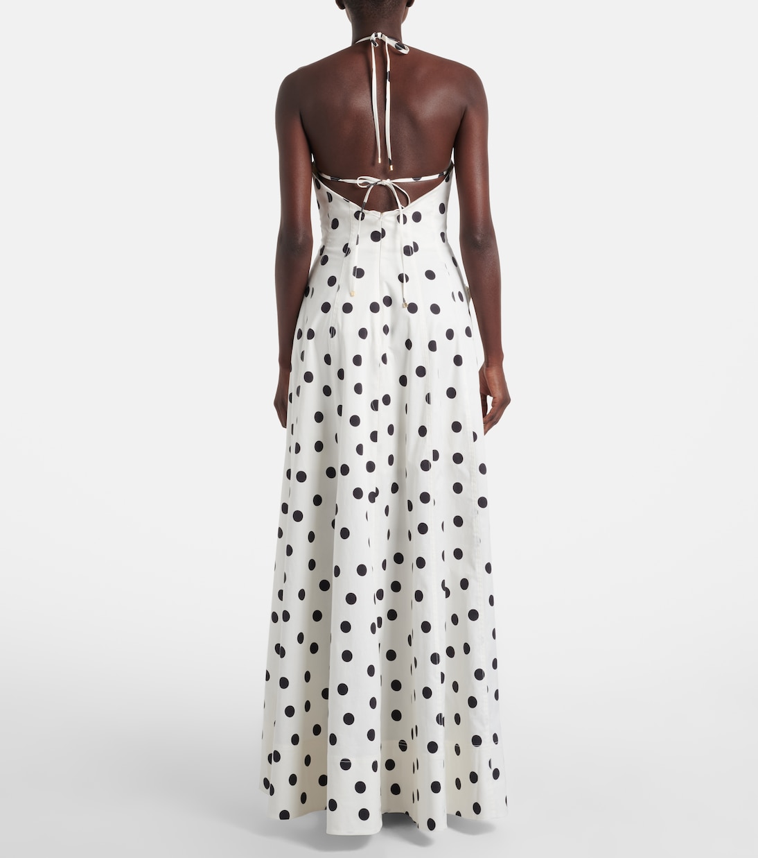 Maisie polka-dot cotton-blend maxi dress | Rebecca Vallance