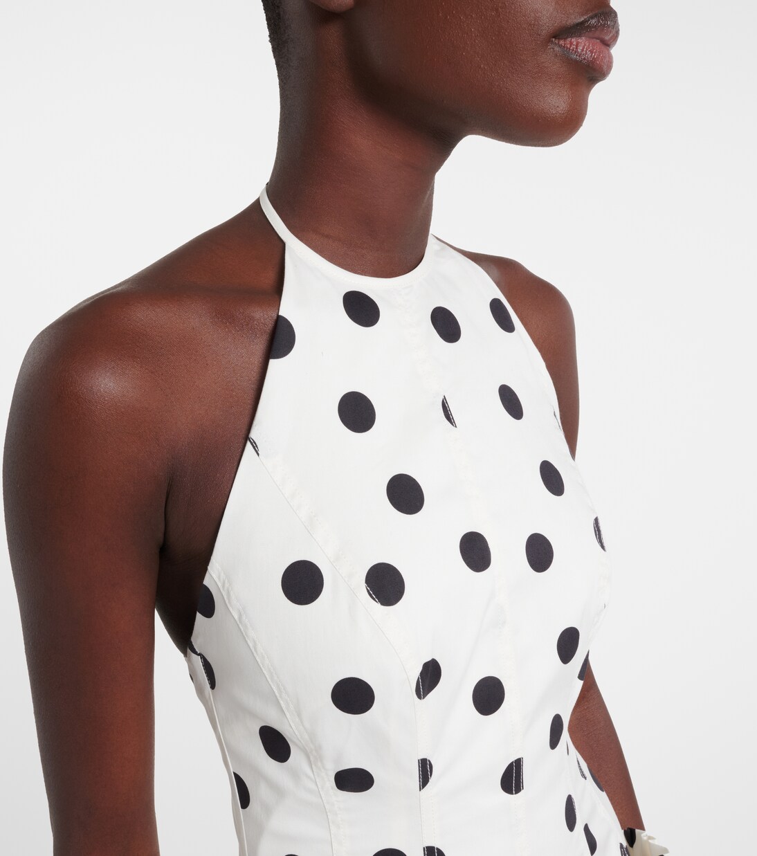 Maisie polka-dot cotton-blend maxi dress | Rebecca Vallance