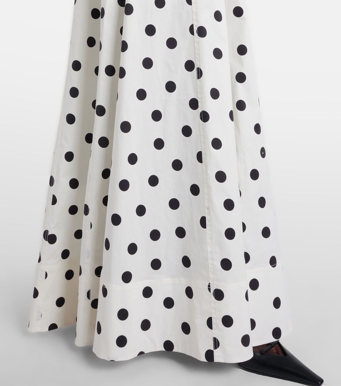 Maisie polka-dot cotton-blend maxi dress | Rebecca Vallance