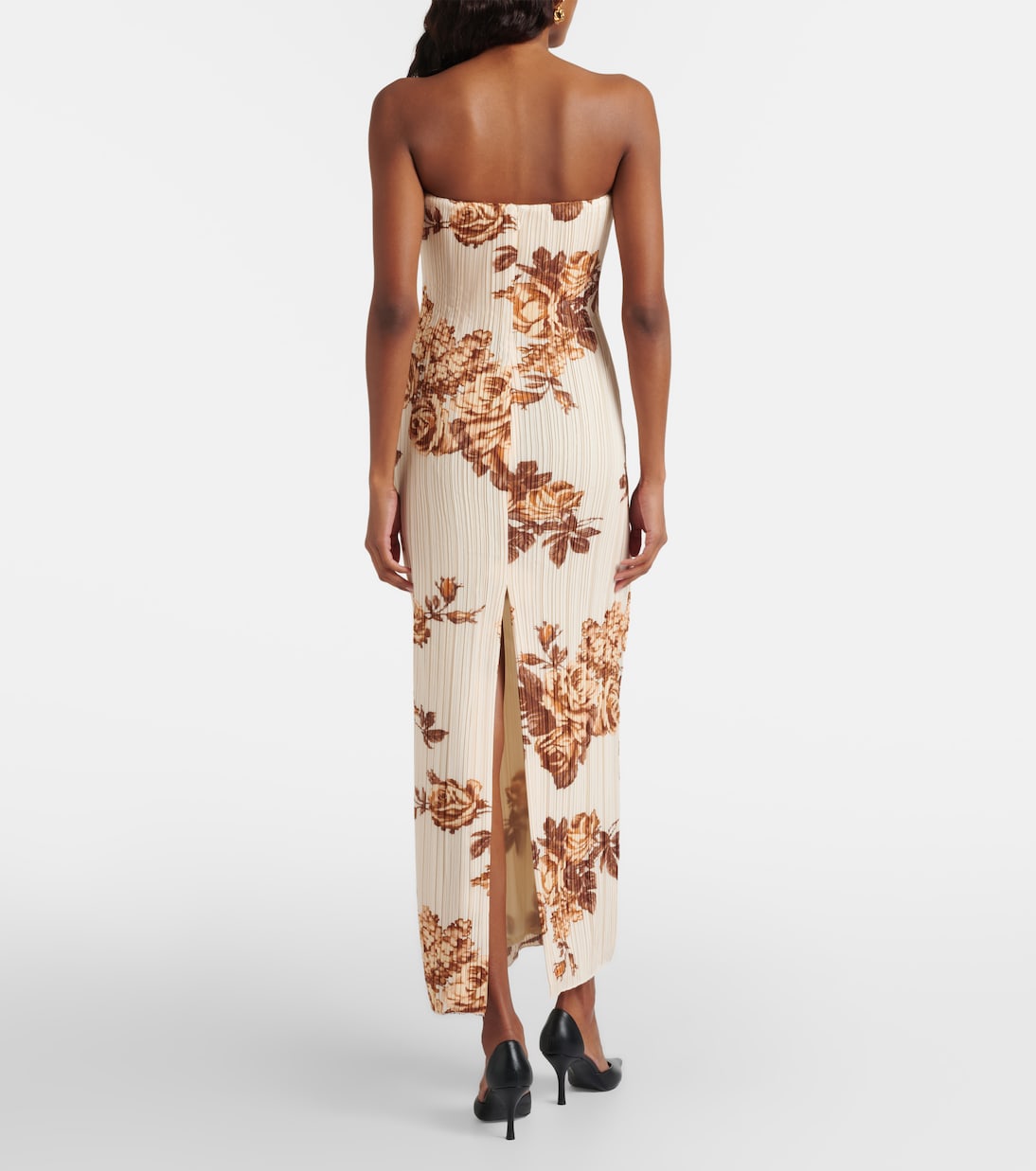 Floral ribbed-knit maxi dress | Magda Butrym