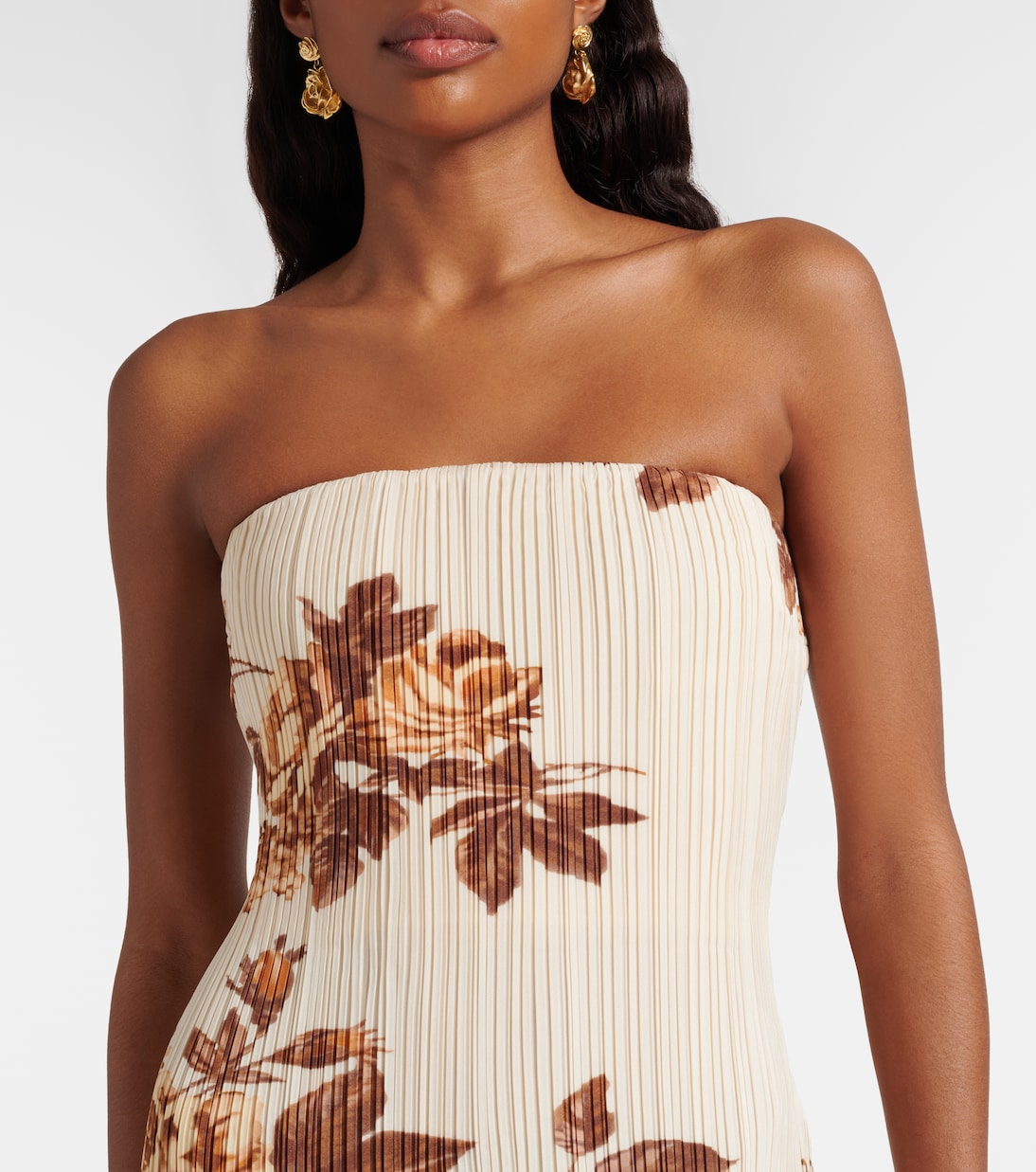 Floral ribbed-knit maxi dress | Magda Butrym