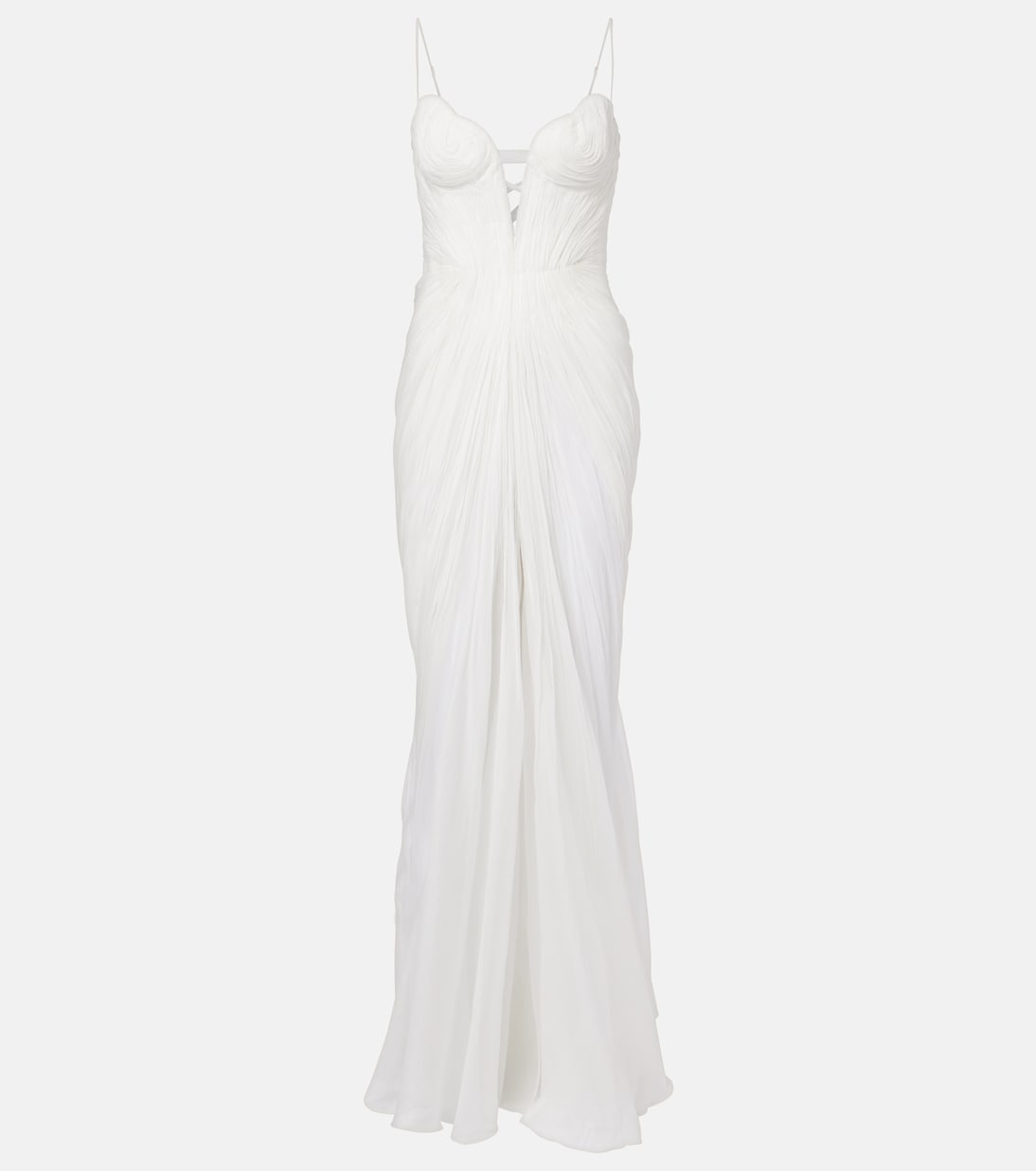Cecilia draped silk muslin gown | Maria Lucia Hohan