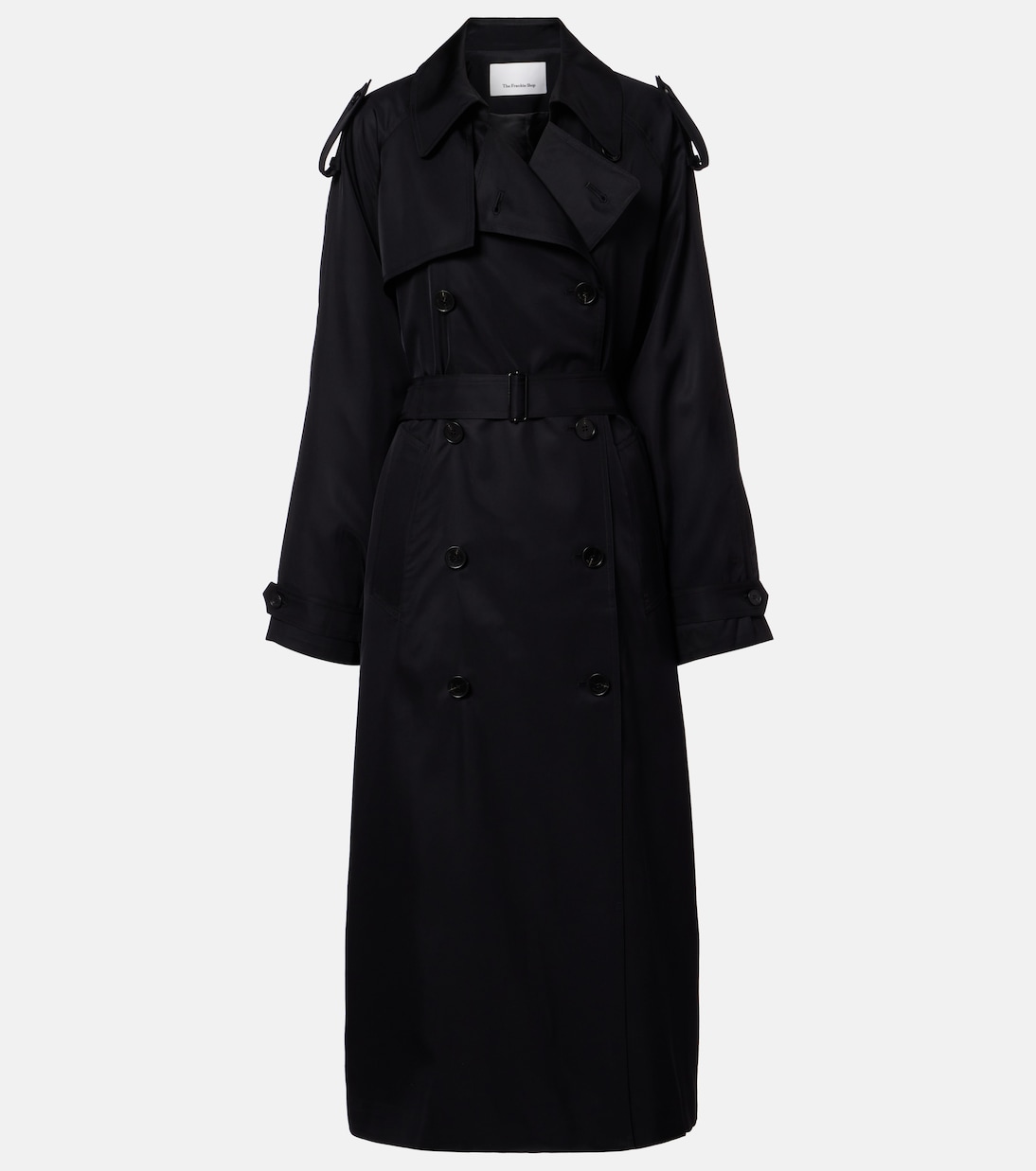 Veyron double-breasted twill trench coat | The Frankie Shop