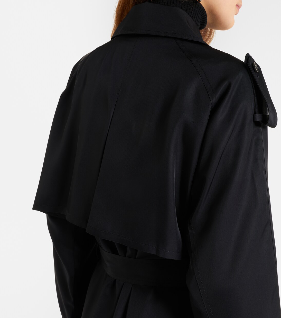 Veyron double-breasted twill trench coat | The Frankie Shop