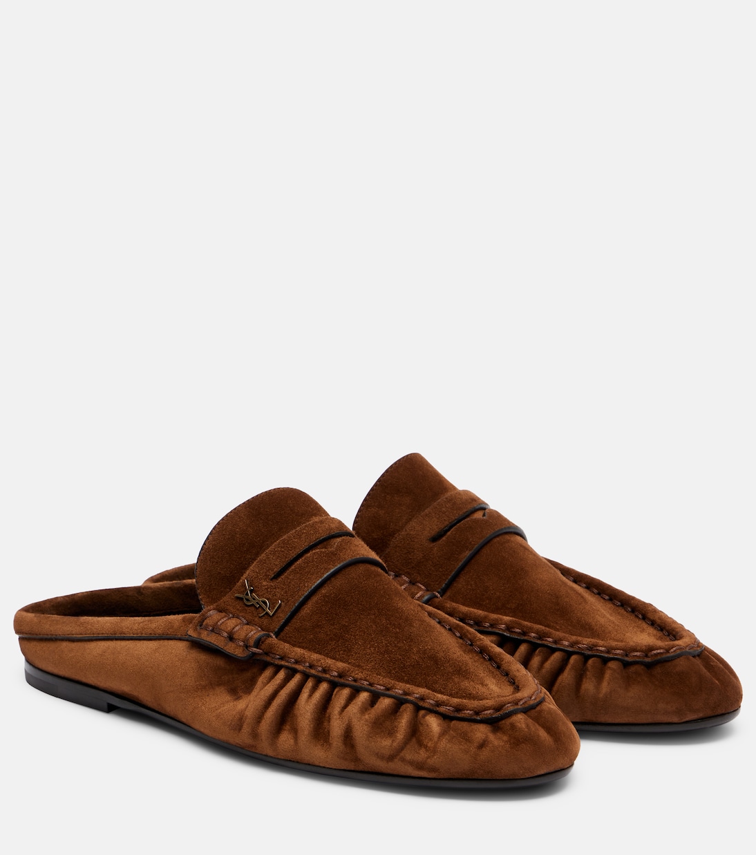 Le Loafer suede mules | Saint Laurent