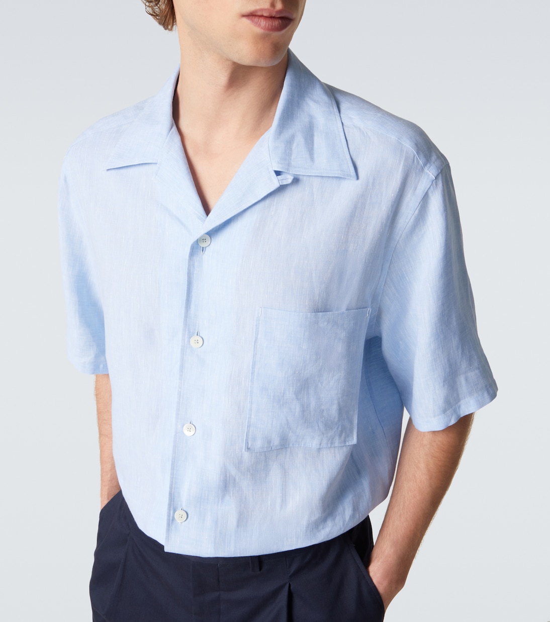 Linen bowling shirt | Zegna
