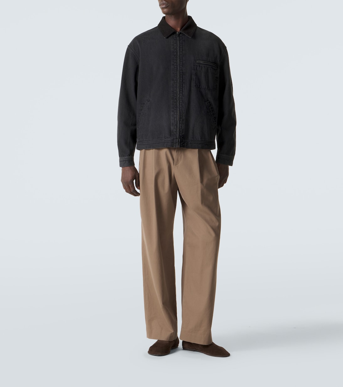 Weite Hose Tibor aus Baumwolle und Kaschmir | The Row