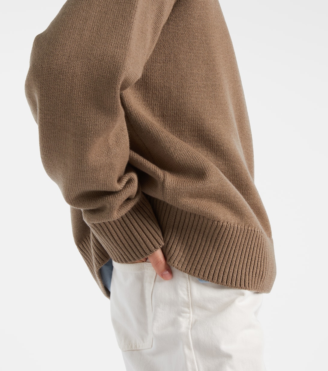 Pullover Ami de Cœur aus Wolle und Baumwolle | Ami Paris