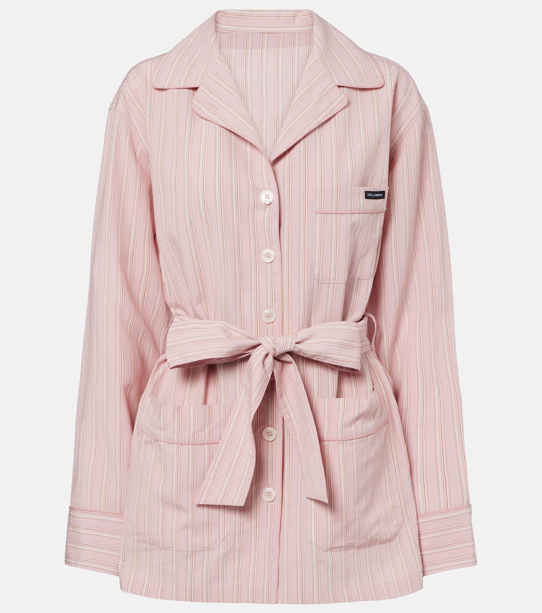 Belted striped shirt | Dolce&Gabbana