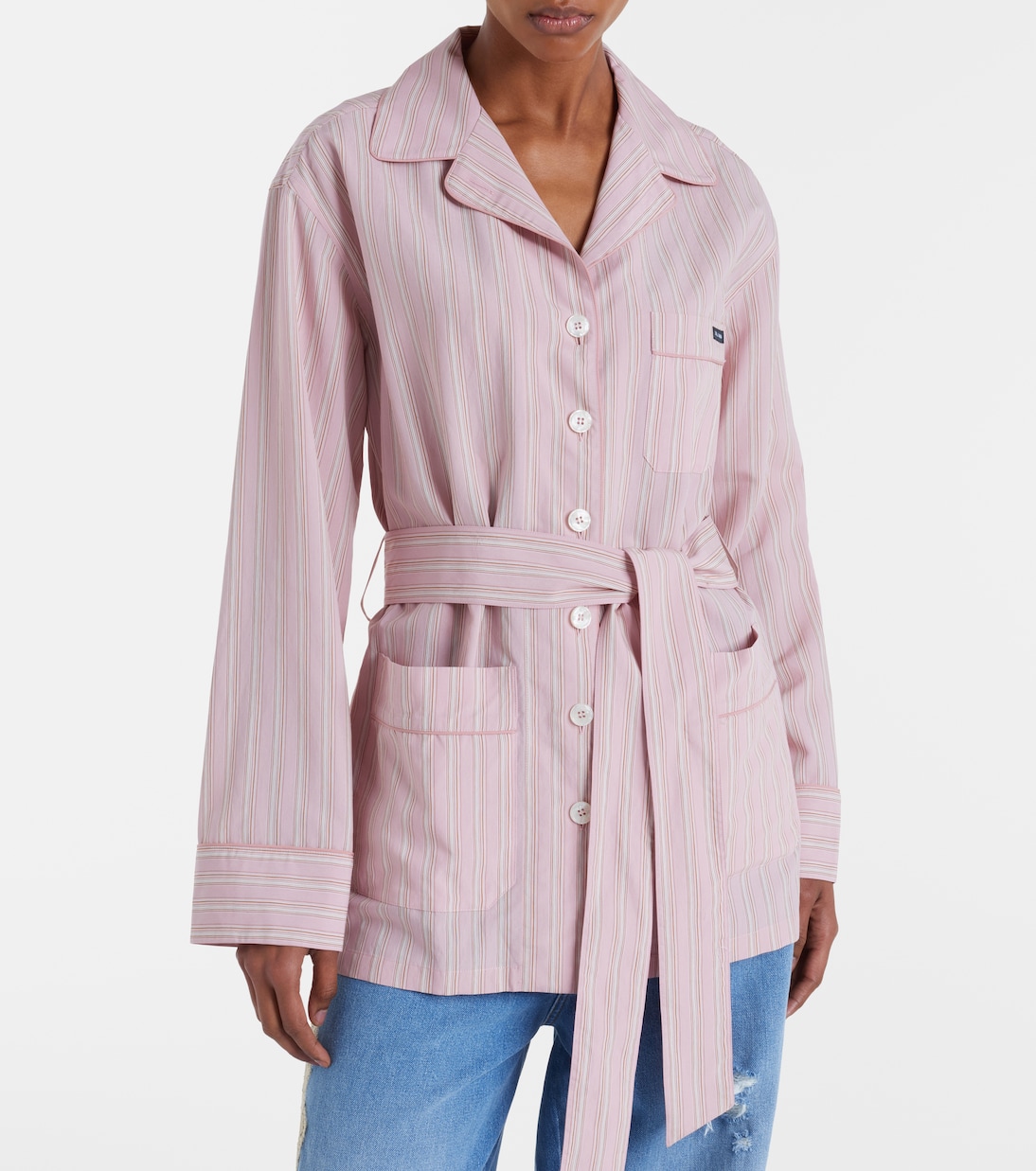 Belted striped shirt | Dolce&Gabbana