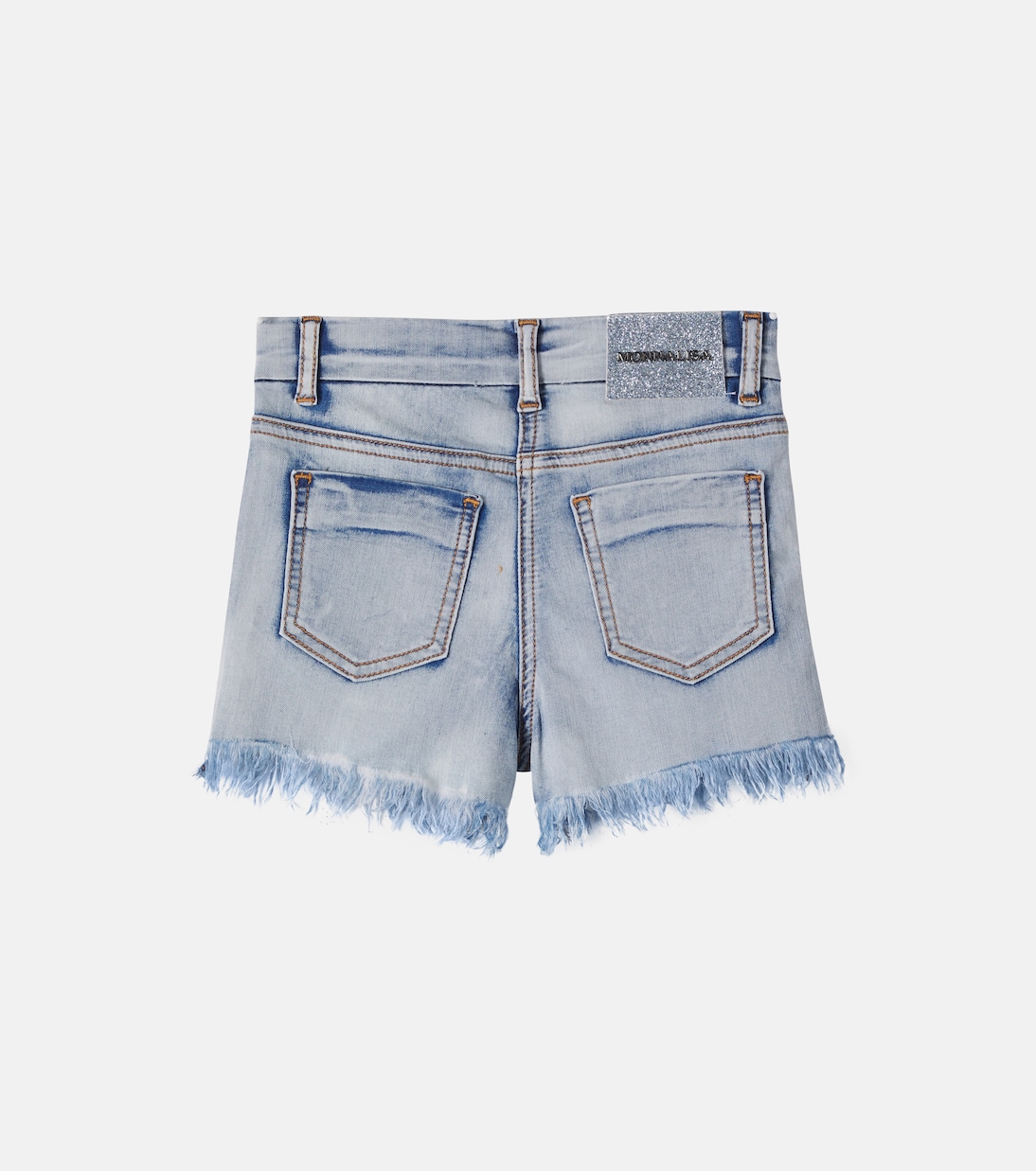 X Disney® Bestickte Jeansshorts mit Kristallen | Monnalisa