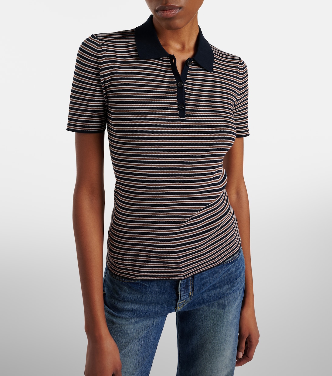 Polo Gemmatta in cotone a righe | Nili Lotan