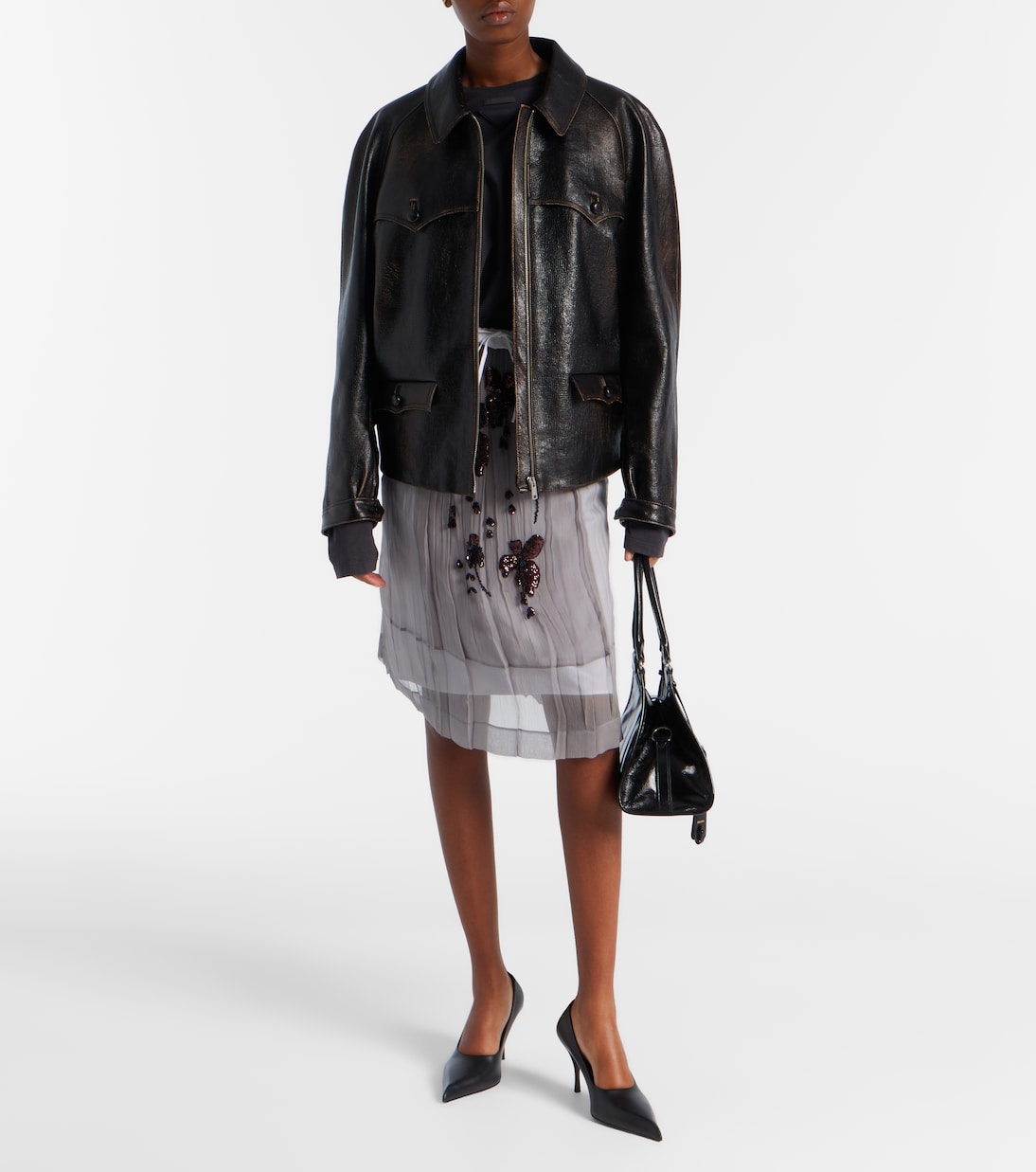 Leather jacket | Prada