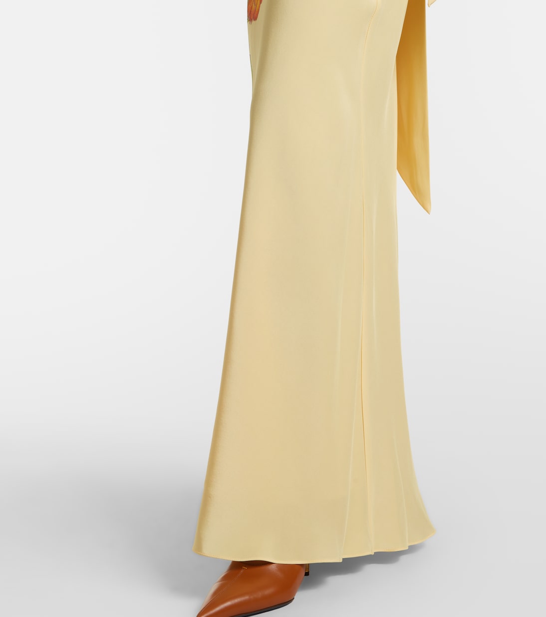 Robe longue bustier en soie à fleurs | Rodarte