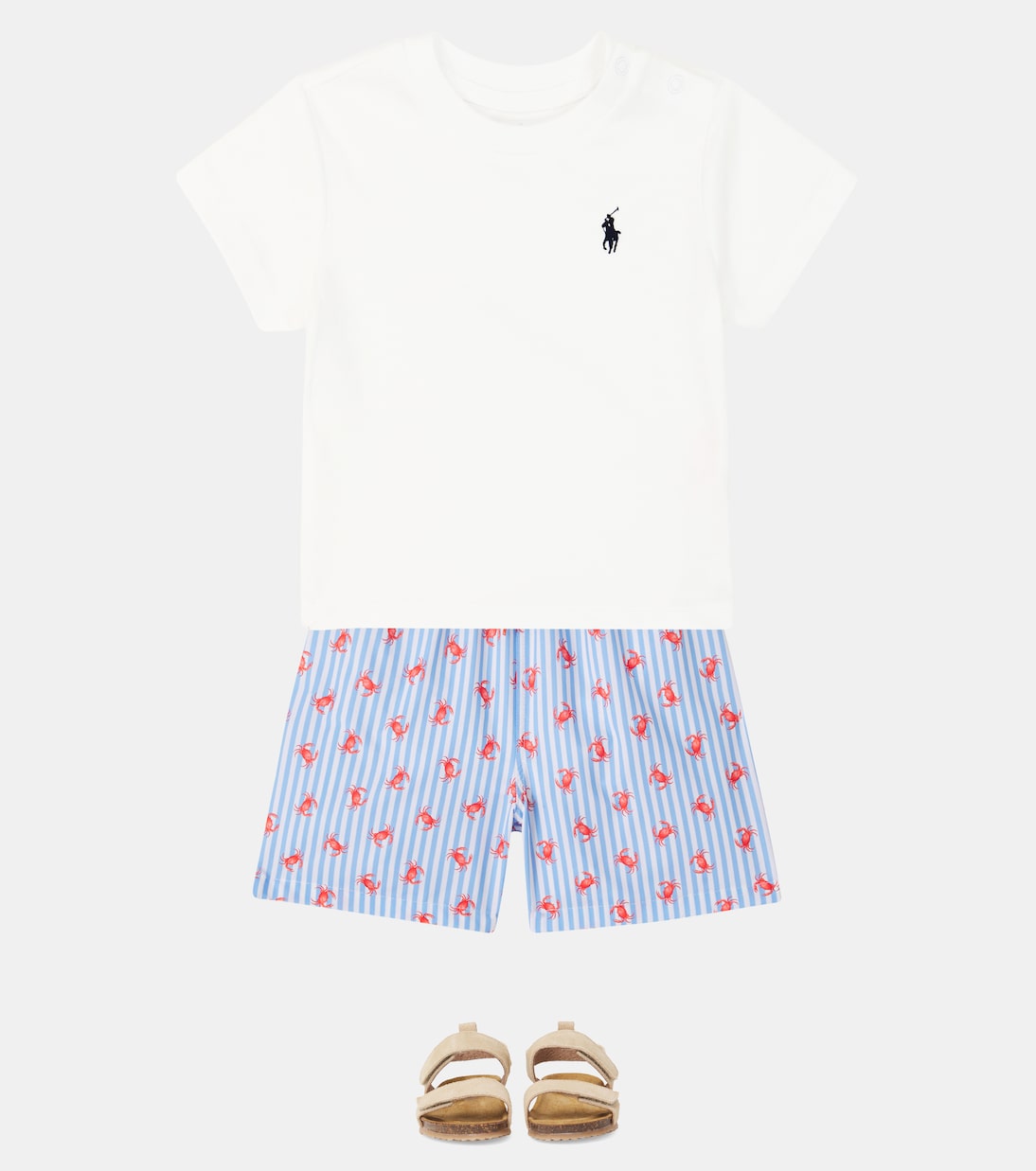 Bravo printed striped swim trunks | La Coqueta