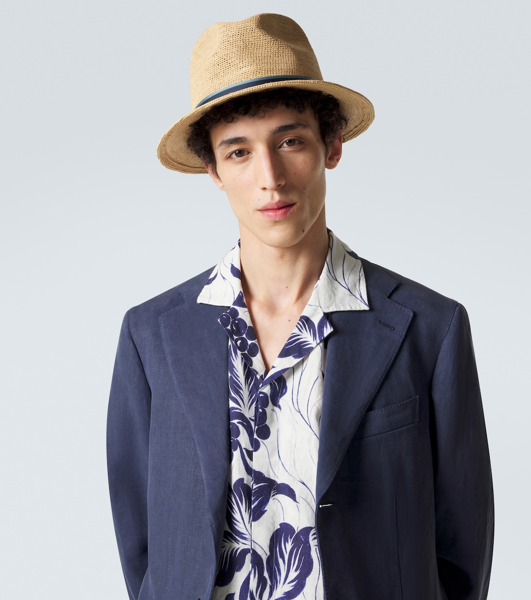 Argentina crochet straw fedora | Borsalino