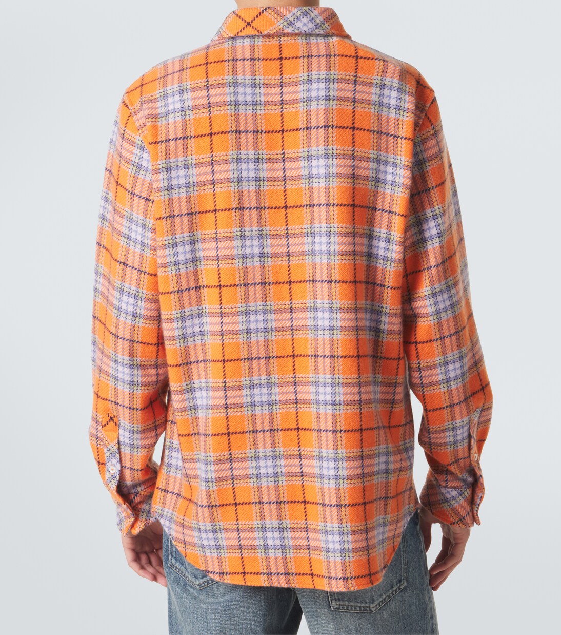 Midnight Sun cashmere shirt with carnelian | God's True Cashmere