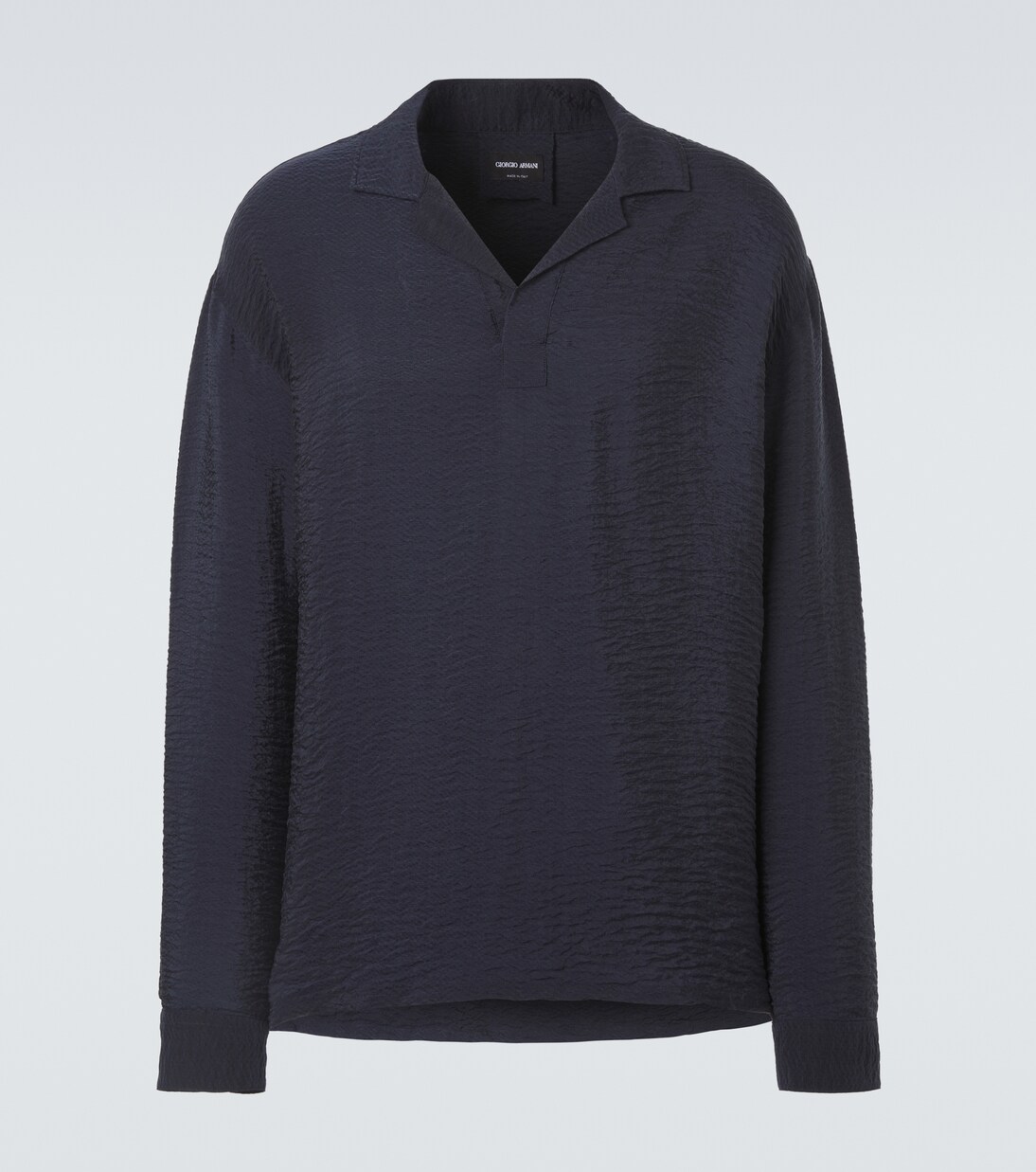 Seersucker polo shirt | Giorgio Armani