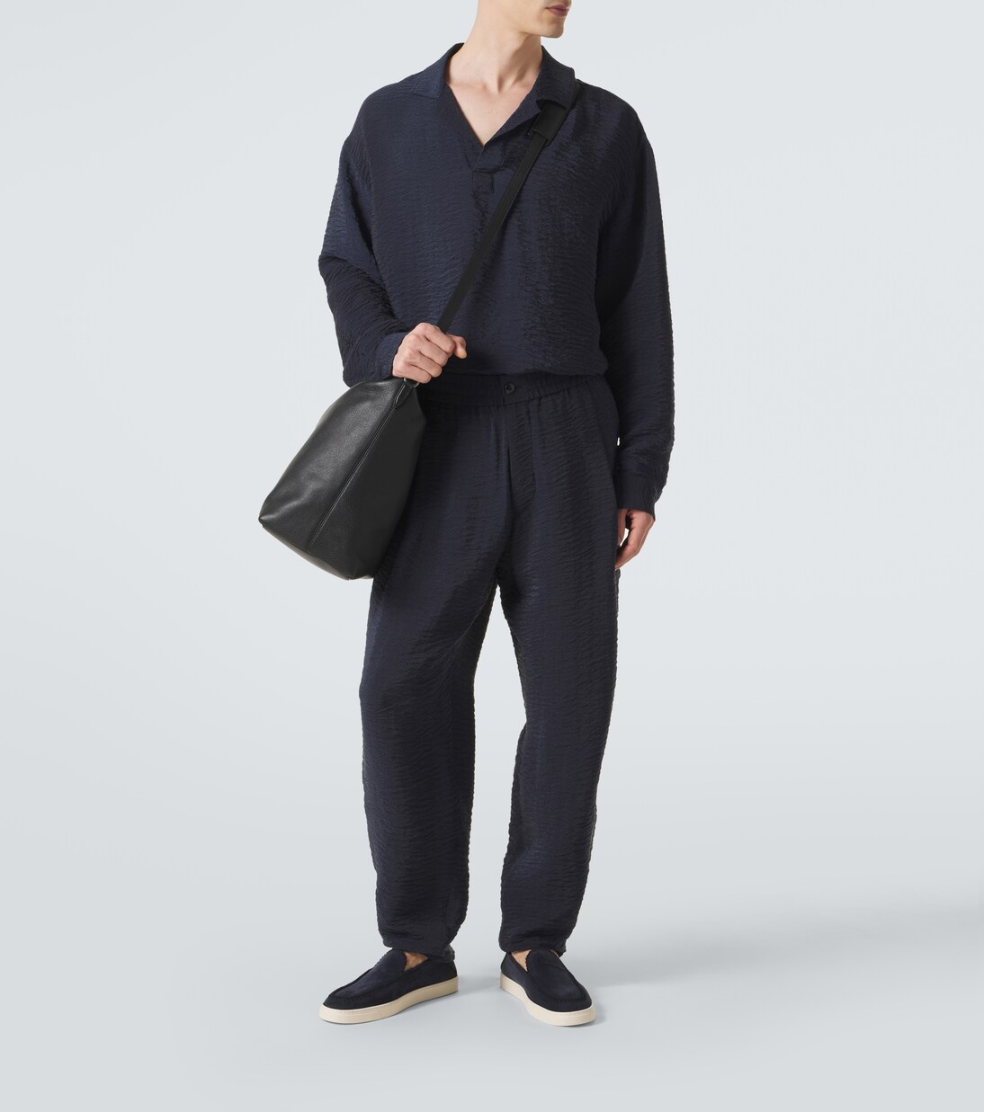 Seersucker polo shirt | Giorgio Armani