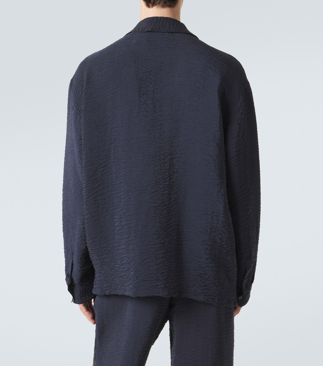 Seersucker polo shirt | Giorgio Armani