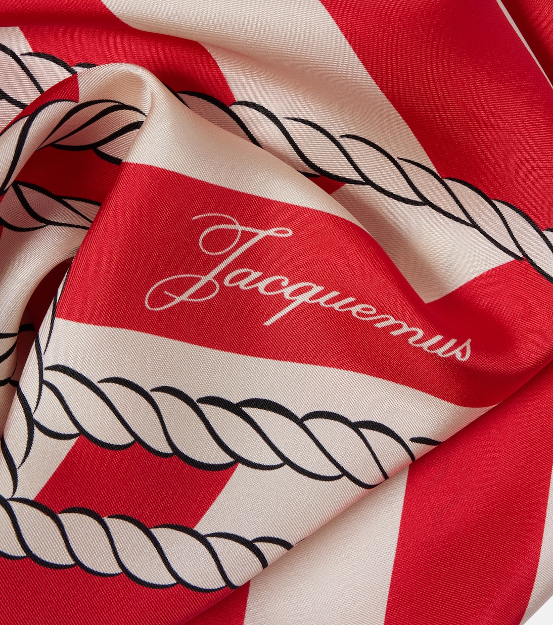 Bateau Corde printed silk scarf | Jacquemus