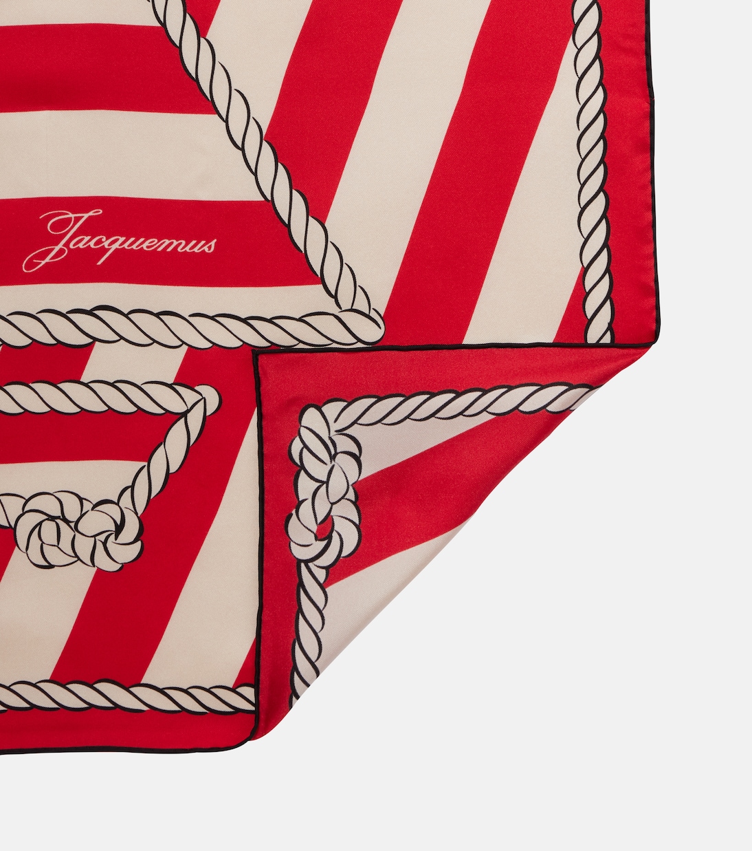 Bateau Corde printed silk scarf | Jacquemus