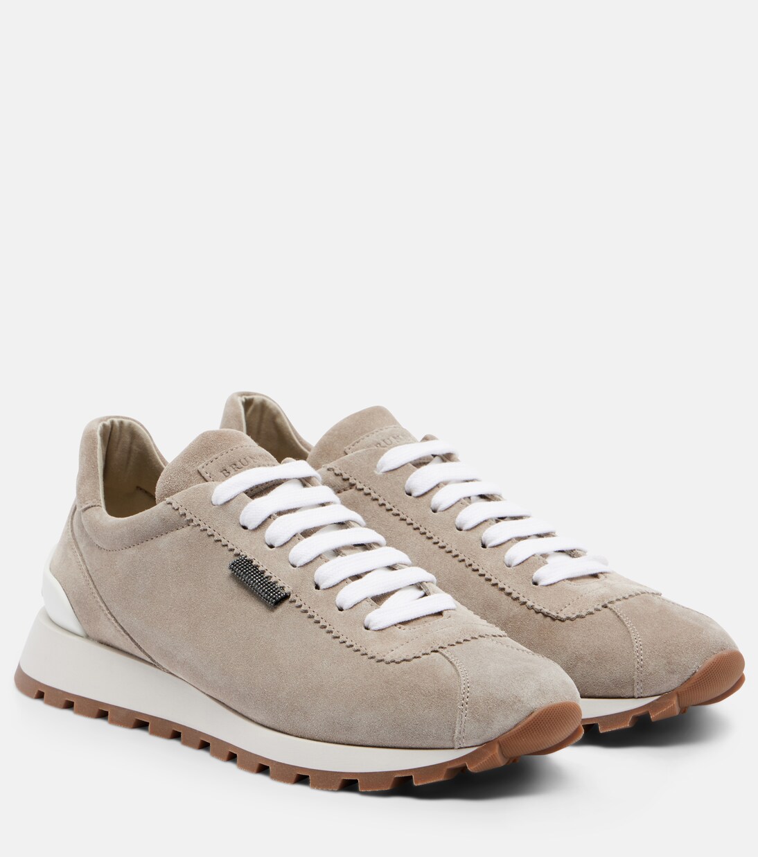 Zapatillas de ante con cuentas Monili | Brunello Cucinelli