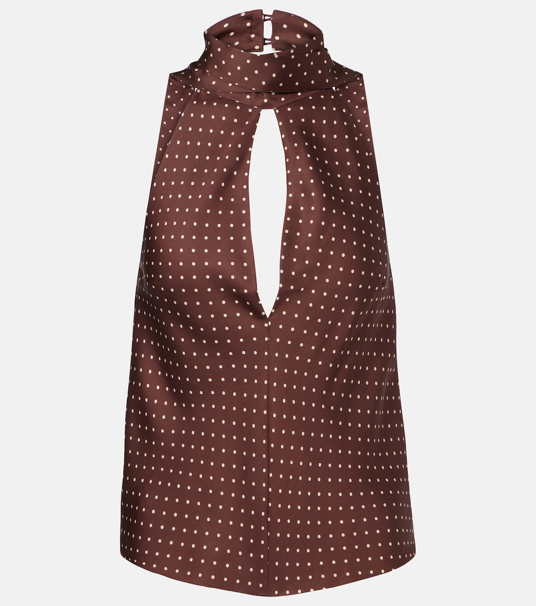 Phoebe polka-dot halterneck top | Posse