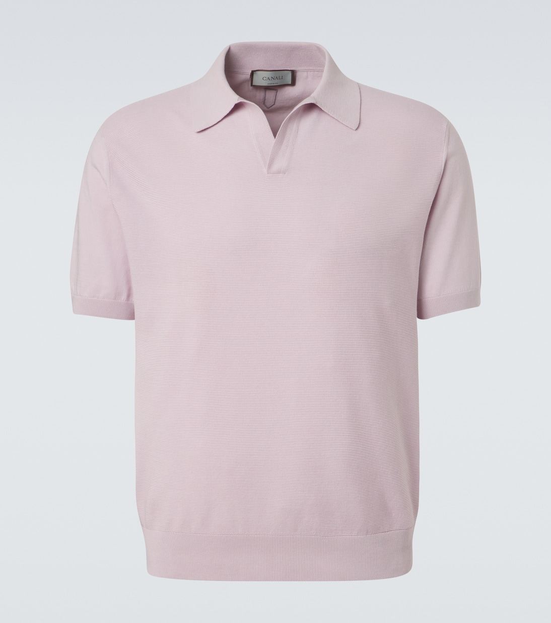 Cotton and silk polo shirt | Canali