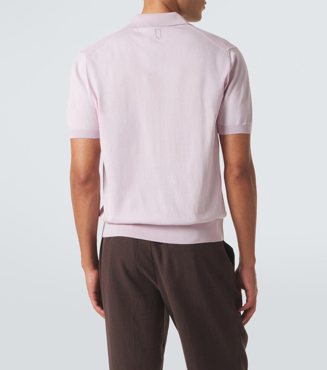 Cotton and silk polo shirt | Canali