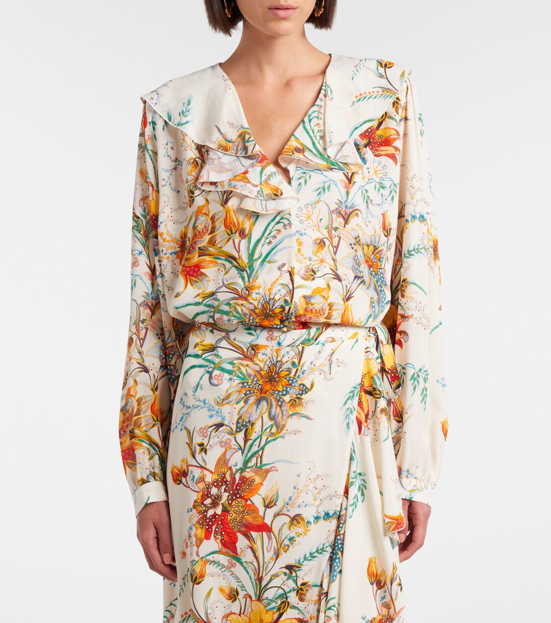 Camisa floral con volantes | Etro