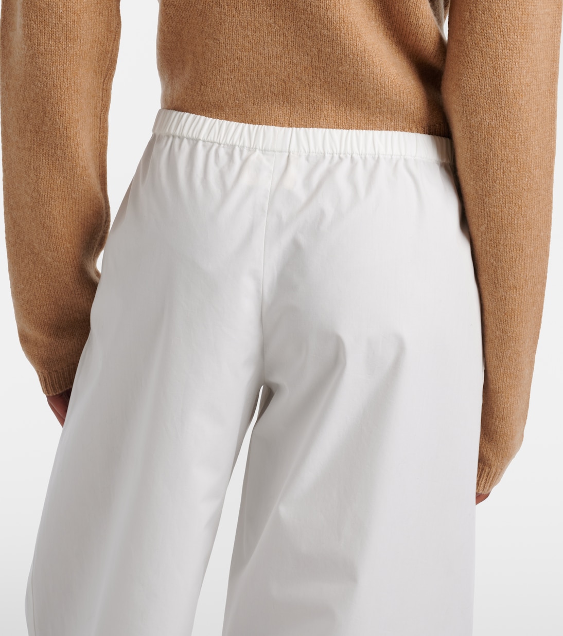 Roma cotton poplin wide-leg pants | Khaite