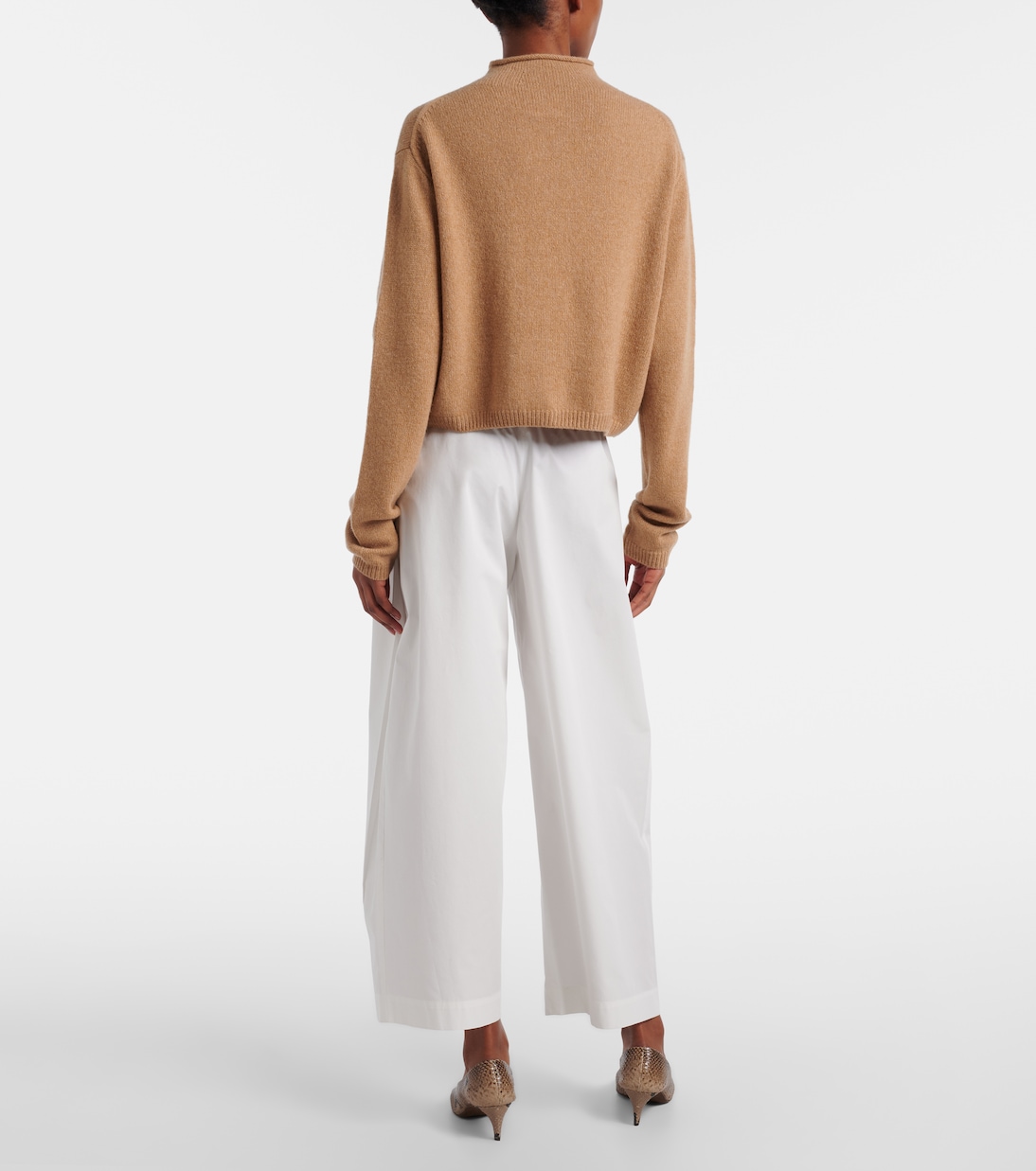 Roma cotton poplin wide-leg pants | Khaite