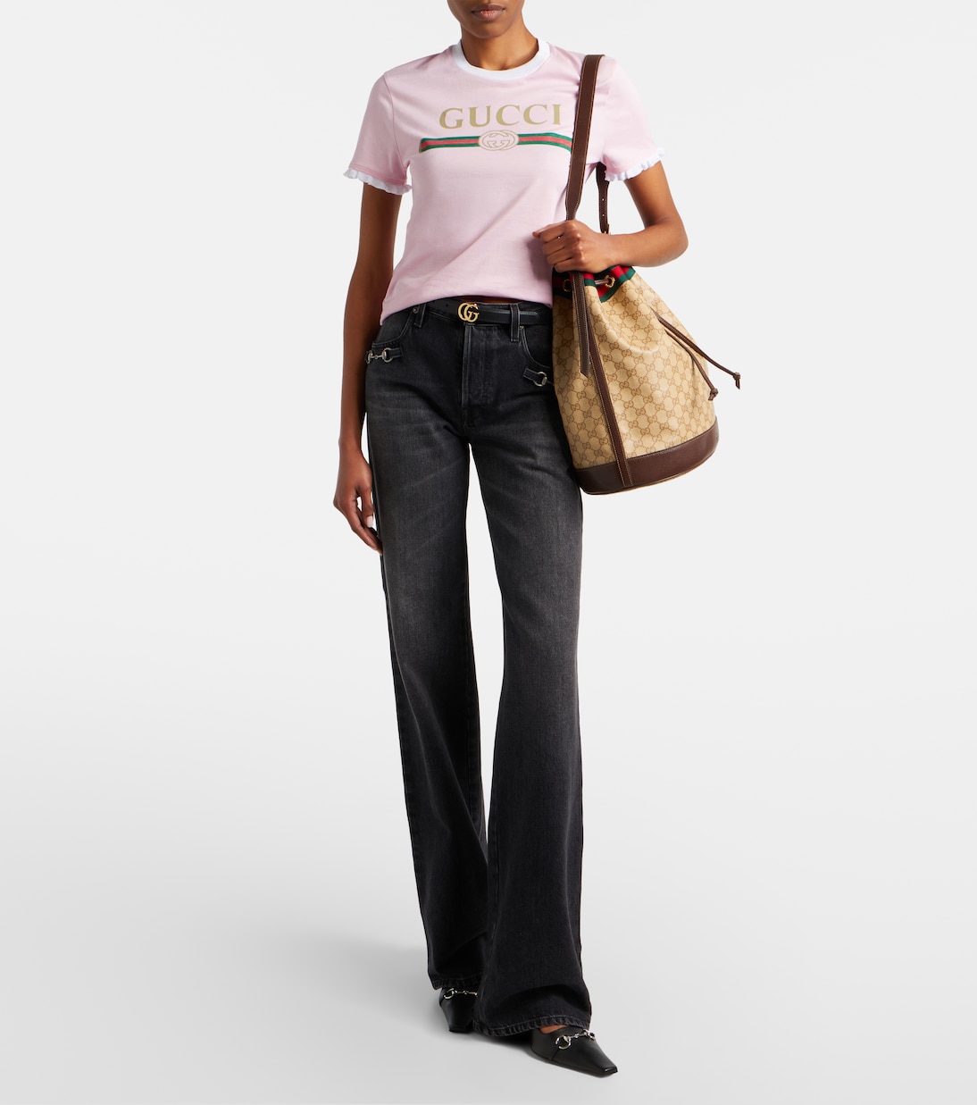 Bucket Bag Jackie Evening GG aus Canvas | Gucci