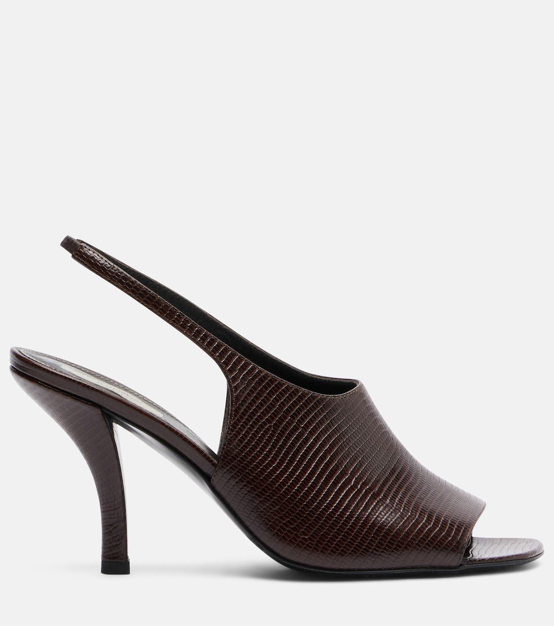 Embossed leather slingback sandals | Toteme