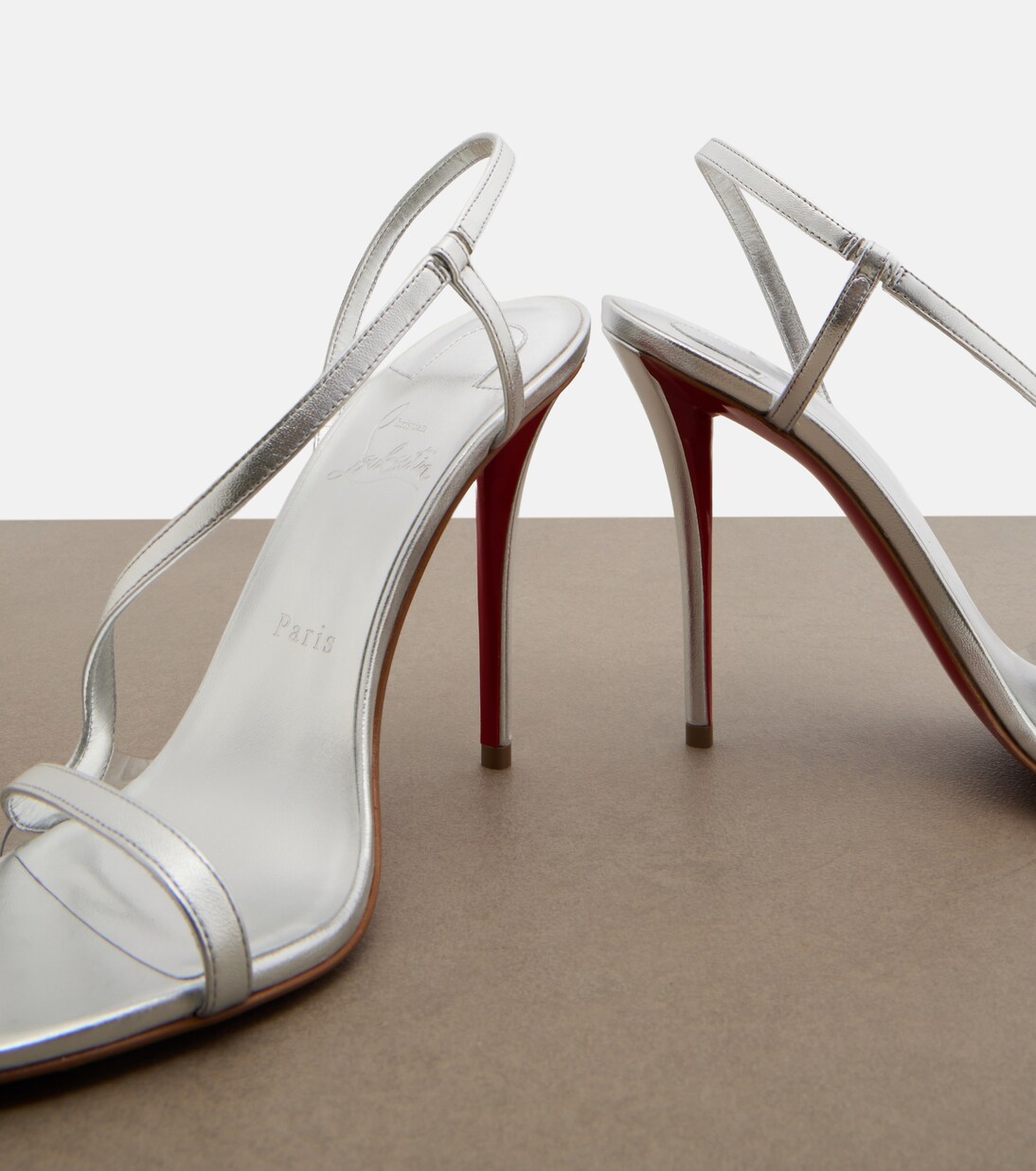 Sandalias Miss Z de piel metalizada | Christian Louboutin