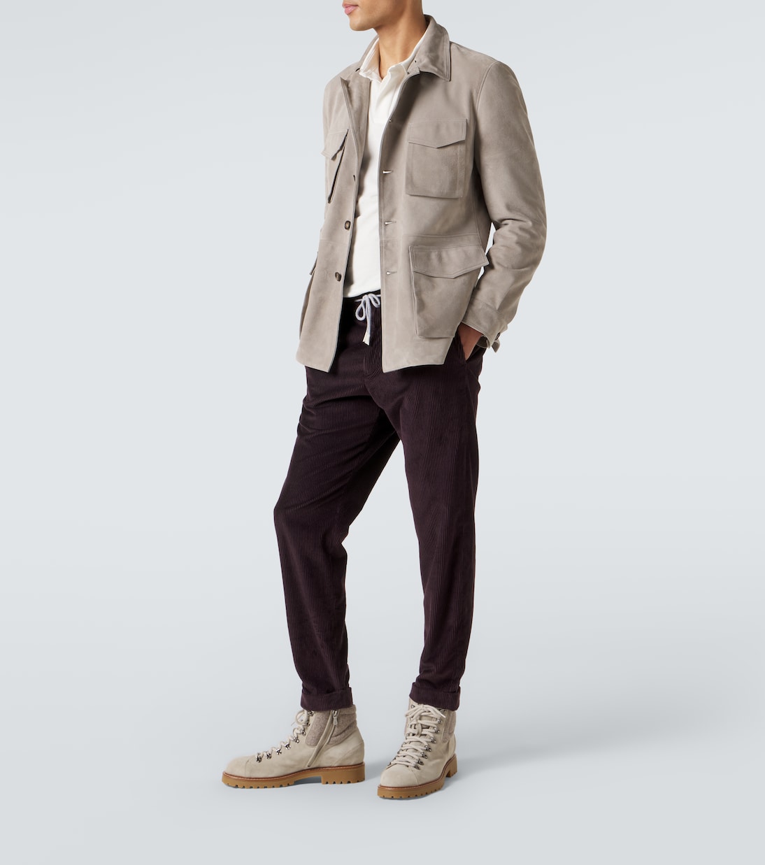 Suede lace-up boots | Eleventy