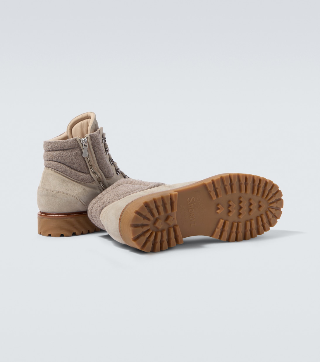 Suede lace-up boots | Eleventy