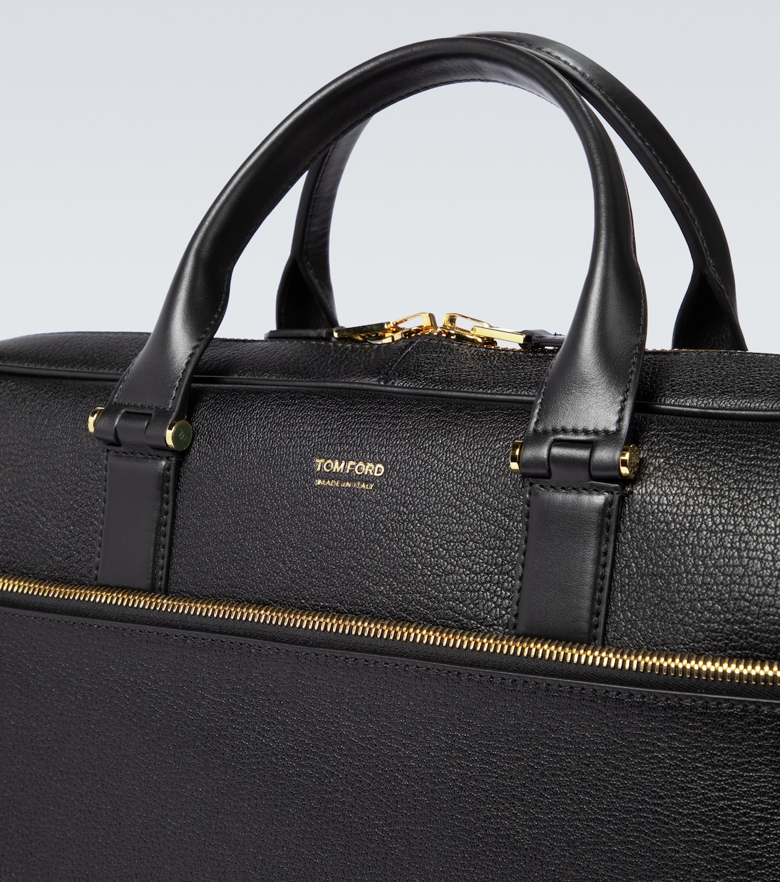 Grained leather briefcase | Tom Ford